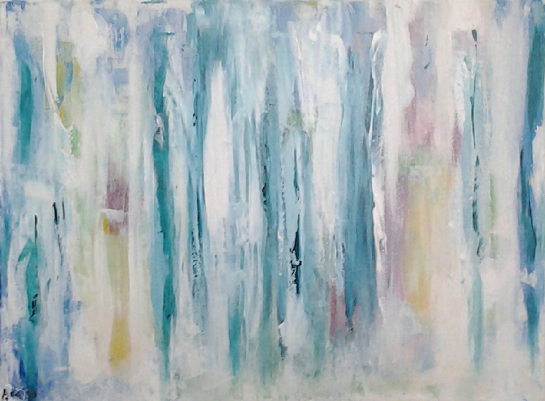 Artwork titled Blue Green Abstract